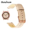 Echt lederen horlogeband 20 mm voor Samsung Galaxy Watch 42 mm R810 Quick Release Band vervangende band polsband Rose goud Y12694