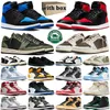 1S Jumpman1 Mężczyźni Kobiety Bacidablabll Buty Zagubione i znaleziono Satin Hoded Royal Reimagined Palomino Low Reverse Mocha Blakc Phantom Mens Womens Outdoors Sport Rozmiar 36-47