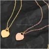 Hänge halsband smycken hjärthalsband kärlek designer pendanttwo storlekar och mtiple stilar modefest gåvor släpp leveranshängen dh1ow