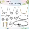 Pendants 2024 Mother's Day 925 Silver High Quality Original Logo 1:1 Shiny Infinity Love MUM Earrings Necklace Jewelry Gift Set