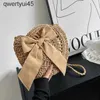 Shoulder Bags Bow Design Straw Crossbody Bag Raan Woven Soulder Bags Fasion Kniing Summer Beac Bag Travel Small andbag Boemia BolsaH24220