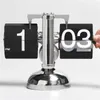 Masa saatleri tatsız retro küçük bakiye otomatik sayfa çevirme masaüstü saat ısıya dayanıklı düğme zaman ayarı ev-belirleme