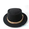 Breite Krempe Hüte Mode Männer Frauen Pork Pie Hut Flache Trilby Fascinator Tanz Party Für Dame Jazz Gentleman Fedora