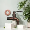 Bathroom Sink Faucets Anituqe Bronze Washing Machine Crane Decorative Outdoor Faucet Vintage Garden Bibcock Tap Wall Mounted Mop Faucet Brass WF