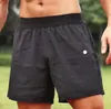 LL Pantaloncini da uomo a vita media Quick Dry Sport Traspiranti Yoga Pantaloni da jogging in tessuto Swift da corsa Pantaloncini corti firmati