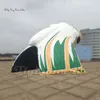 vente en gros modèle gonflable géant de mascotte animale de dessin animé de tunnel de football de pygargue à tête blanche 4,5 mH (15 pieds) avec passage de ventilateur pour événement sportif