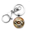 Keychains Creative Dj Drummer Kit Drum Key Chain Pendant Metal Ring Lobster Buckle Musician Accessories