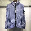 Veste Stones Islamd Stone Rose Stones Islande Jacket Outerwear Designer Jacket Badges Zipper Shirt Jacket Loose Mens Oxford High Street Stoneisland Topstoney 837