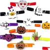 Odzież dla psów 50/100pcs Halloween Akcesoria dla zwierząt Kowarki Kuzyj Małe wakacyjne pielęgnacja kręgosłupa krawaty urocze dynie Puppy Collars Dow dhrm9