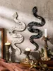 Figurines décoratives mignonnes, décoration murale de chambre de serpent, style Boho, sorcière, Art suspendu en bois pour appartement, chambre à coucher, salon, décoration de noël