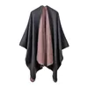 Halsdukar kvinnors sjal wrap ponchos cape cardigan spets halsduk med fransar för kvinnor formella varma stora bomullshalsdukar