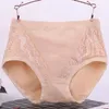 Kvinnors trosor Kvinnor BROBER COMOLLE SEXY TROSY SOACE Underwear Plus Size Solid High midje underbyxor Stora XL-3XL