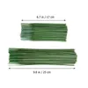 Flores decorativas 100 Pcs Haste de flor para suporte de ramo de casamento Floral Plástico DIY Rod Kit Artificial