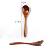 Set di stoviglie 6 pezzi Cucchiai di legno per miele 6,7 pollici Piccolo perfetto Zuppa Mangiare Scooping Barattoli Contenitori Mini Table Scoop