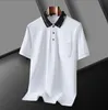 Nowy styl bawełniany koszulka polo men designer t -koszulki moda koszulka krótkiego rękawu męska menu casual lapel top tee High End Modele biznesowe