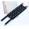 Armbanden punk gotische rockmetaal cuspidal spikes klinknagel studeer manchet armband brede lederen unisex bangle wrap polsbandjes coole mannen sieraden