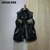 Pendants Lamb Wool Vest Women's Clothing 2022 Autumn and Winter New Thickened Waistcoat Fur Integrated Waist Midlength Vest Coat