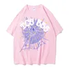 ontwerper tees spider t shirt roze paars Young Thug sp5der Sweatshirt 555 shirt mannen vrouwen Hip Hop web jasje Sweatshirt Spider sp5 tshirt Hoge kwaliteit 3D40