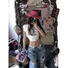 Women's Jeans Deeptown Y2k Baggy Ripped Women Low Rise Gyaru Wide Denim Pants Daddies Streetwear Grunge Hippie Korean Fashion Trousers