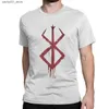 T-shirts voor heren Hot Sale Berserk Brand of Sacrifice Symbol T-shirts Mannen Leuke T-shirts Ronde kraag Street Fashion Blouse Bedrukt T-shirt Top Q240220