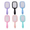 Hair comb exfoliated and tangled hair comb hollow massage comb wet curl hair brush hair comb salon hairstyle tools 230208