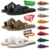free shipping sandals casual shoes for women sliders slippers designer light white black brown blue khaki leather indoor sneakers