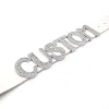 Halsketten Punk 35mm Buchstaben Benutzerdefinierte Choker Halskette Sexy Breite PU Personalisierte Angepasst Name Wort Kragen Chocker Cosplay Schmuck