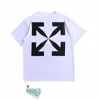 Mens T-shirts Xia Chao Brand ow off Mona Lisa Oil Målning Arrow Kort ärm Män och kvinnor avslappnad stor lös T-shirt Q76O