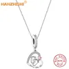 Colliers 925 Argent Sterling Précieux Bébé Fille Garçon Coeur Pendentif Collier Bijoux Anniversaire Anniversaire Maman Femme Petite Amie Enfant Cadeau