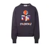 24SS Isabels Marant Designer Isabels Marant Women Sweatshirt Isabels Marant New Printed Triangle Neck Pullover Women's'loose à manches longues 577