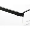 サングラスフレームYouTop Half-Rim Men's Fashion RRectangle Eyeglasses Male's Business Stripedステンレス鋼のアイウェアフレーム209