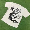 メンズTシャツメンズパーカースウェットシャツTシャツコットンラウンドネックショートスリーブトップティーヒップホップストリートウェアメンズシャツQ240220