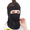 Bufandas Protección Cara Cubierta Color Sólido Escudo Al Aire Libre Hombres Pesca Máscara Womne Escote Verano Protector Solar Seda