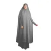 Ethnic Clothing Ramadan Eid Prayer Garment Dress Women Muslim Overhead Abaya Kaftan Islamic Hijab Caftan Khimar Arabic Robe Niqab Djellaba