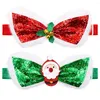 Одежда для собак, 30 шт., рождественские галстуки-бабочки с блестками, эластичная лента, маленький и средний воротник-бабочка для домашних животных, аксессуары для ухода за собаками