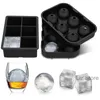 4/6/15 Grid Silicone Ice Cube Mould Balck Skull Ices Ball Moulds Square Ice Cubes Mold For Bar Party Cake Chocolate Baking Molds TH1280