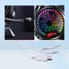 YINDAIO Q7 Deep Bass Headphones DTS 7.1 Surrounded Sound Colorful Light Wired Gaming Headphone with Microphone - Single USB with o Decoder Chip4946214
