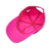 Kapity kulowe unisex fluorescencyjny Neon Safety Baseball Cap jasny stały kolor Wysoka widoczność Outdoor Sunshreen Hip Hop Snapback Hat Regulat