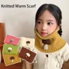 Scarves Thickened Baby Knitted Scarf Fashion Windproof Kid Warm Cartoon Washable Neck Sleeve Boys Girls
