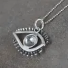 Anhänger BOCAI Neue solide reine S925 silber schmuck retro handwerkskunst mode personalisierte auge zubehör frau anhänger