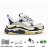 Designer 17FW Triple S Homens Mulheres Sapatos Casuais Sapatilhas Plataforma Tan Clear Sole Preto Branco Cinza Vermelho Rosa Azul Royal Neon Verde Mens Treinadores Esportes Sneaker Sapato 36-45