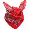 Шарфы в стиле хип-хоп, черный, красный, натуральный шелковый шарф с принтом, 51, 51 см, повязка на голову с маленькими квадратами, платок на шею, подарок для девочек, мальчиков, женщин и мужчин