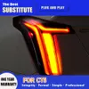 Feu arrière accessoires de voiture frein feux de stationnement arrière pour Cadillac CT5 feu arrière LED 18-22 Streamer clignotant feu arrière