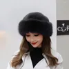 Berets Imitation Fur Plush Beret Hat Elegant Harajuku Fluffy Wool Painter Warm Artist Ear Protection Girl