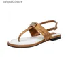 Sandalen Slippers Nieuwe C Familie Mode Zijde Satijn Sandalen voor Dames Uitloper Slides Zomer Damesschoenen Platte Schoenen T240220