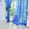 Curtain Modern Multicolor Sheer Curtain Solid Transparent Curtains for Living Room Bedroom Decor Home Door Curtain Panel Tulle Drapes