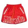 Rhude Short Hosen Designer Top -Qualität Herren -Shorts Mode Hip Hop Alphabet Red Casual Shorts Herren Sommer loser Weitbein Basketball Capris