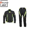 Tribo de equitação motocicleta preto refletir corrida jaquetas e calças de invernomoto jaquetas à prova dwaterproof água ternos calças jk371308255