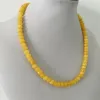 Colares 5*8mm facetado profundo amarelo topázio jade colar pedra natural chocker atacado contas mãe filha 40/45/50/55cm