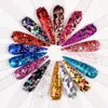 1000g Nail Art Glitter 3D Flakes Powder Laser Holographic Gradient Square Loose y Sparkly Sequins Decoration 240219